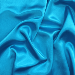 *Ткань Атлас-сатин, цвет Голубой (на отрез)  в Серпухове