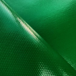 Тентовый материал ПВХ 600 гр/м2 плотная, Зелёный (Ширина 150см), на отрез  в Серпухове, 600 г/м2, 1189 руб