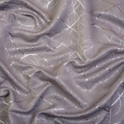 Ткань Блэкаут для штор светозатемняющая 75% &quot;Ледовое тиснение  Серый&quot;   в Серпухове