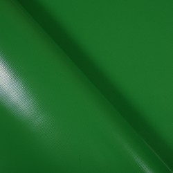 Ткань ПВХ 450 гр/м2, Зелёный (Ширина 160см), на отрез  в Серпухове