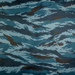Ткань Oxford 210D PU (Ширина 1,48м), камуфляж &quot;Камыш Синий&quot; (на отрез) в Серпухове