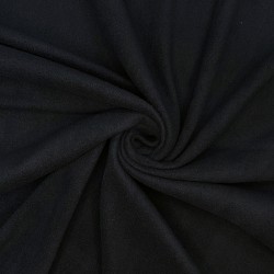 Флис Односторонний 130 гр/м2, цвет Черный (на отрез)  в Серпухове