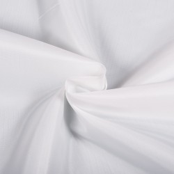 Ткань подкладочная Таффета 190Т, цвет Белый (на отрез)  в Серпухове