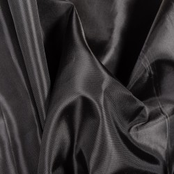 Ткань подкладочная Таффета 190Т, цвет Черный (на отрез)  в Серпухове
