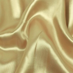 Ткань Атлас-сатин ЛЮКС, цвет Золотой (на отрез)  в Серпухове