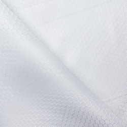 Ткань Оксфорд 300D PU Рип-Стоп СОТЫ, цвет Белый (на отрез)  в Серпухове