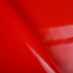 Ткань ПВХ 450 гр/м2, Красный (на отрез)  в Серпухове