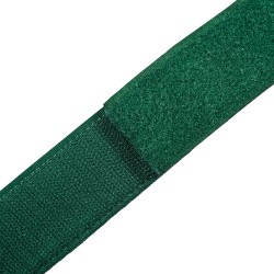 Контактная лента 40мм (38мм) цвет Зелёный (велькро-липучка, на отрез)  в Серпухове