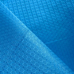 Ткань Oxford 300D PU Рип-Стоп СОТЫ, цвет Голубой (на отрез) в Серпухове
