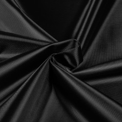*Ткань Оксфорд 210D PU, цвет Черный (на отрез)  в Серпухове