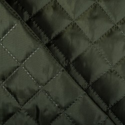 Стеганая подкладочная ткань с синтепоном (100гр/м2), цвет Хаки (на отрез)  в Серпухове