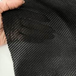Сетка 3D трехслойная Air mesh 165 гр/м2 (Ширина 150см), цвет Черный (на отрез) в Серпухове
