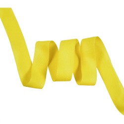 Окантовочная лента-бейка, цвет Жёлтый 22мм (на отрез)  в Серпухове